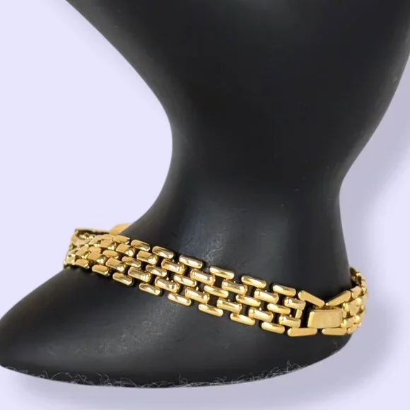 Vintage Rhinestone Accent Tennis Bracelet - Picture 3 of 6